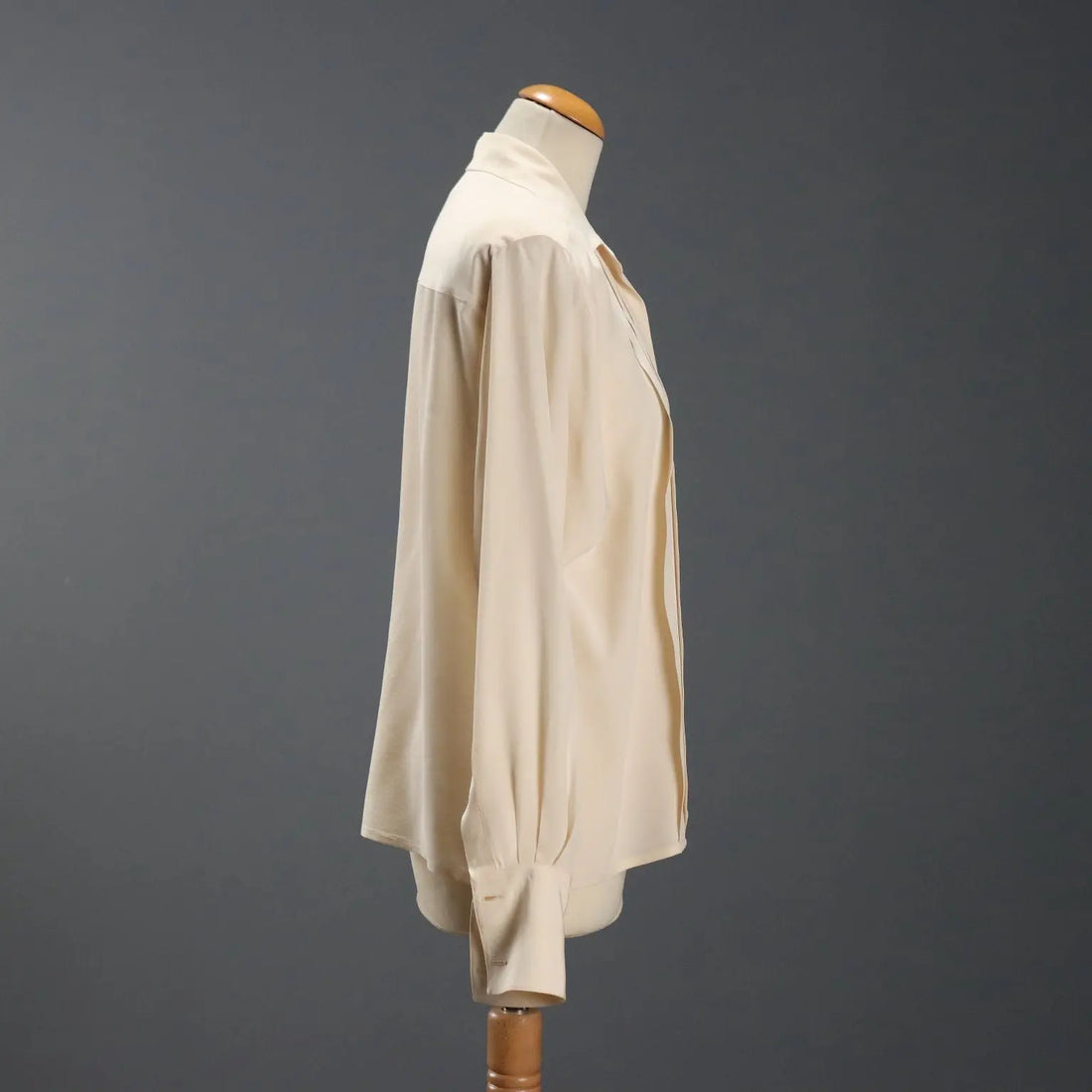 Chanel Vintage Silk Shirt UK Size 14 France 1980s-1990s