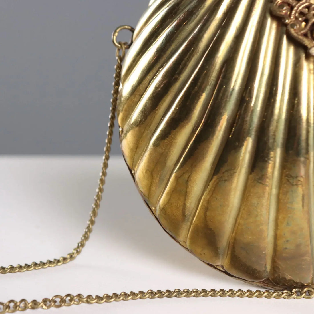 Vintage Evening Bag Sheeth Metal Velvet 1930s-1940s