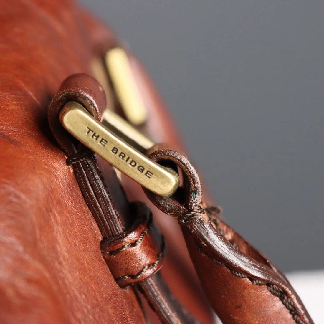 The Bridge Vintage Mallette Bag Leather Italy 1990s