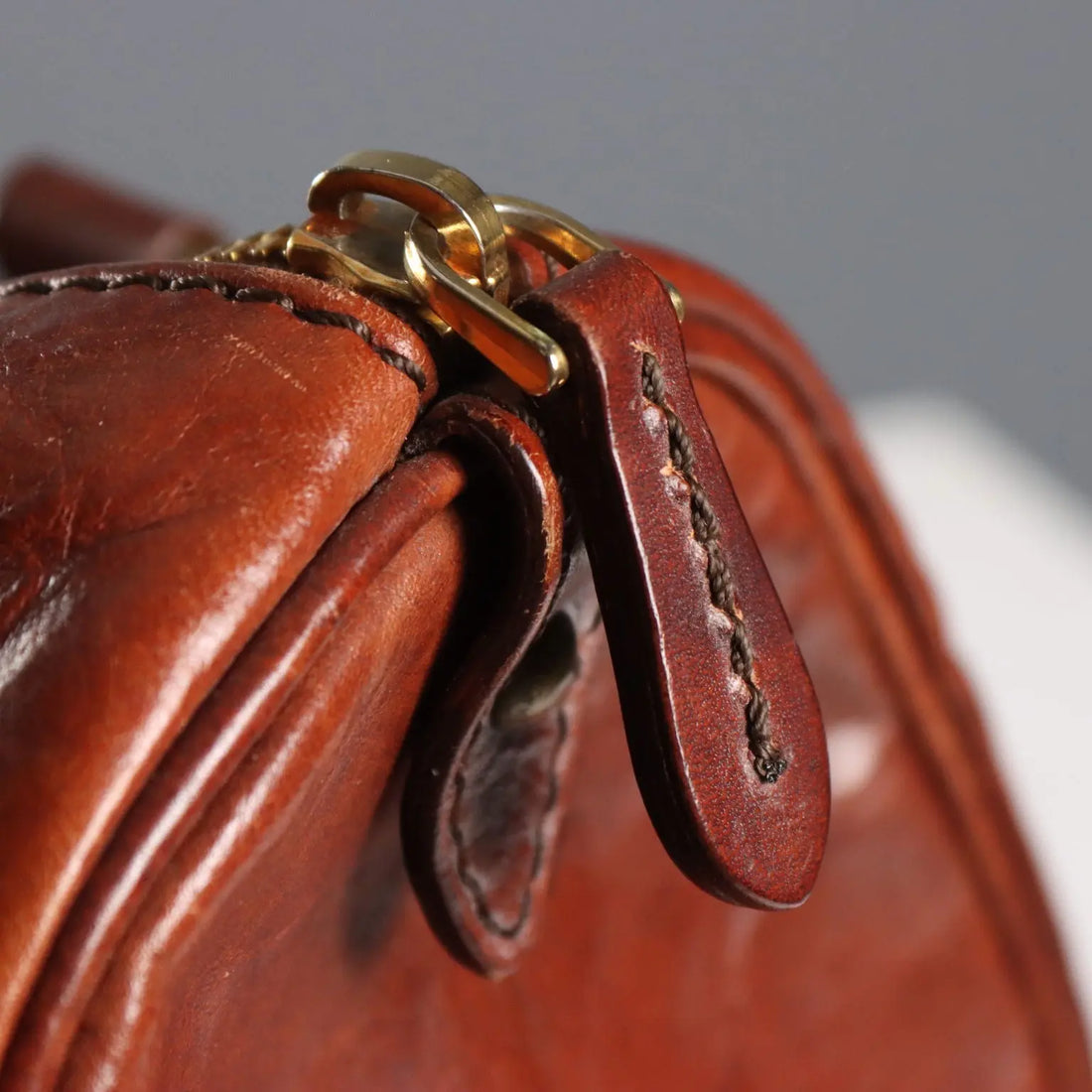 The Bridge Vintage Mallette Bag Leather Italy 1990s