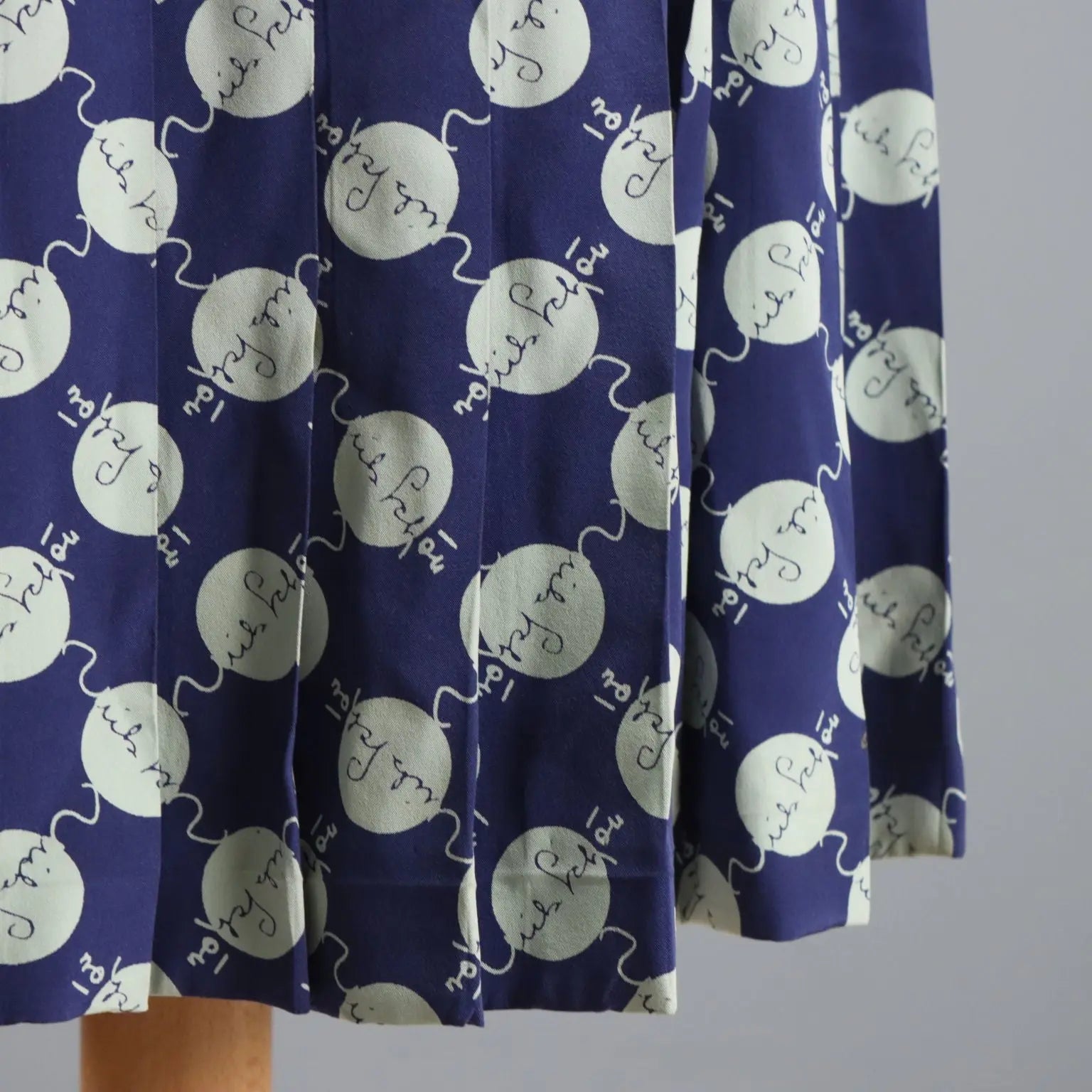 Mila Schön Vintage Skirt UK Size 14 Silk Italy 1980s
