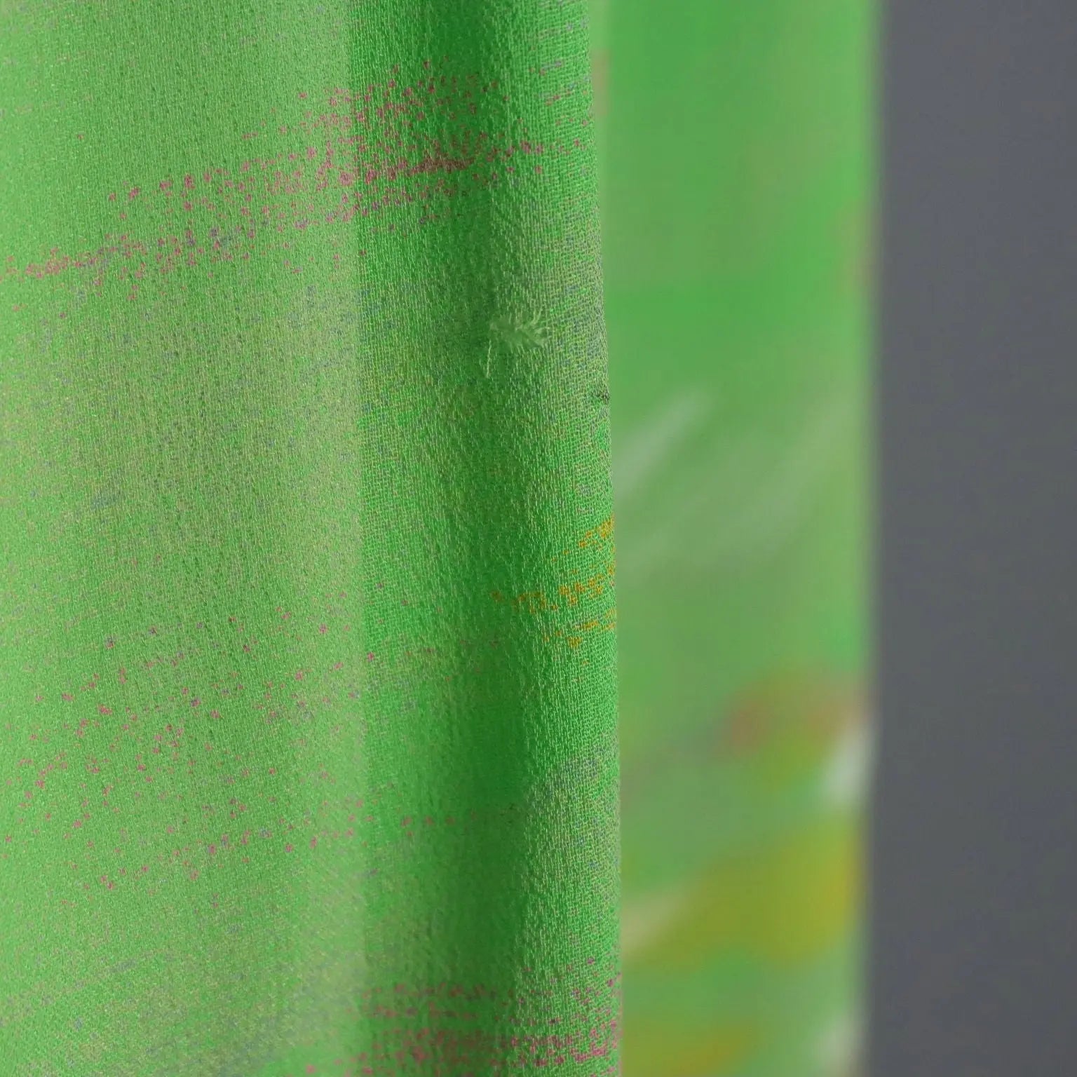 Mila Schön Green Vintage Dress Exotic Print UK Size 12 1980s