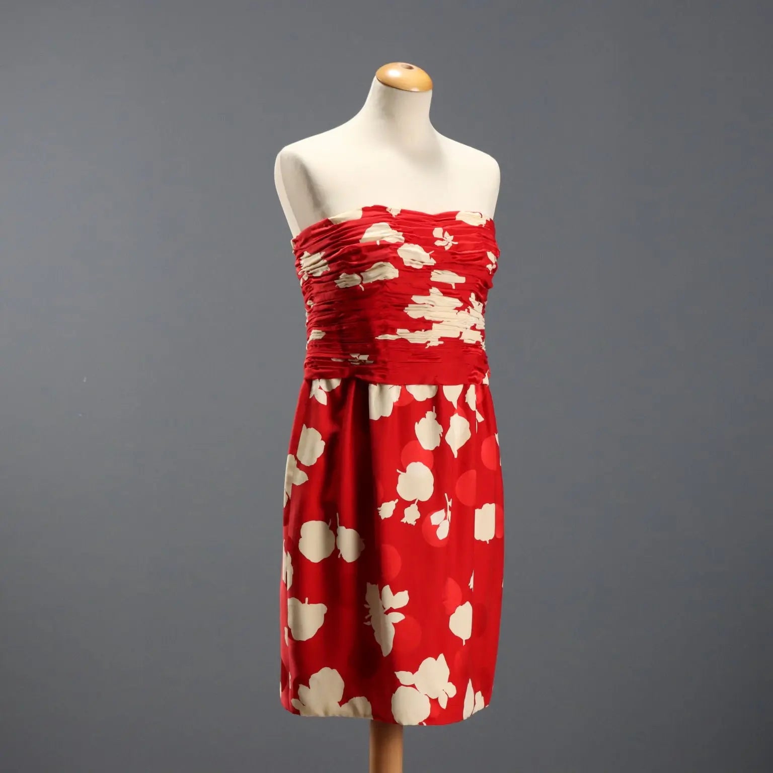 Vintage Suit with Bolero Silk Flower Pattern UK Size 12/14 1980s