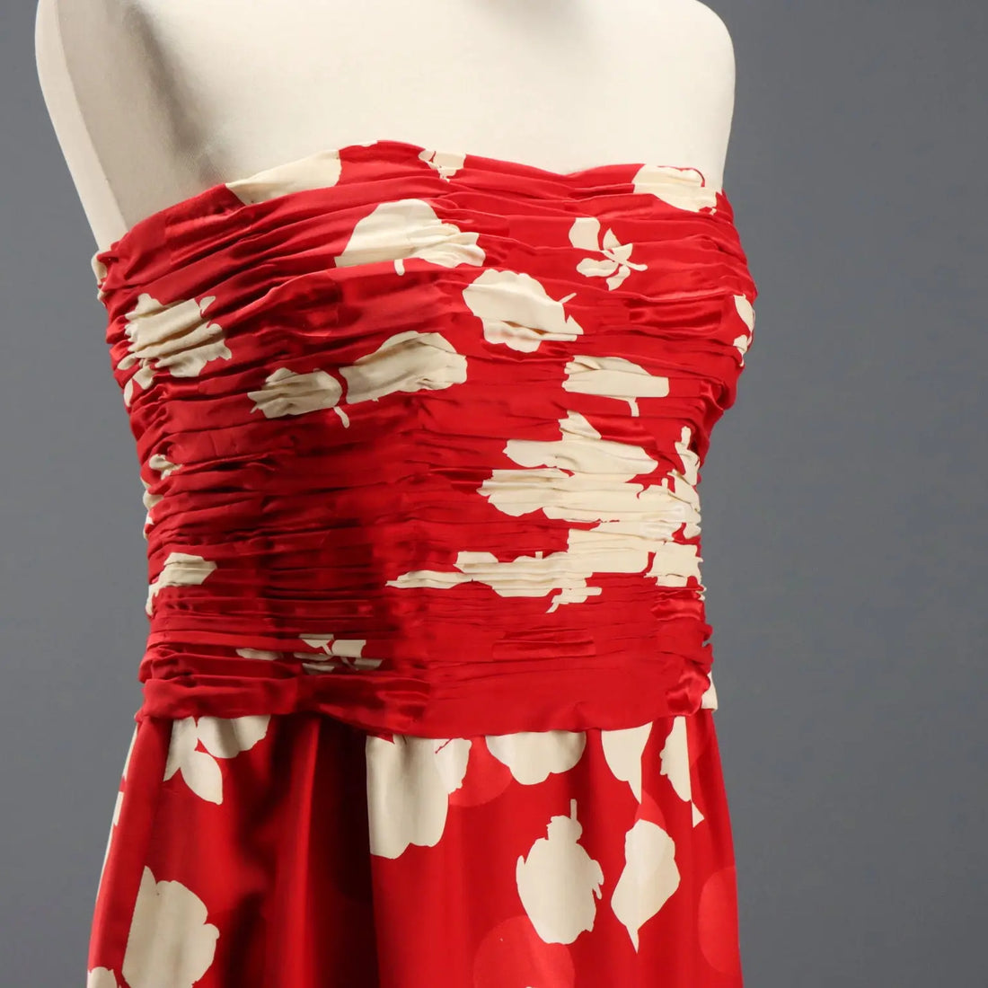 Vintage Suit with Bolero Silk Flower Pattern UK Size 12/14 1980s