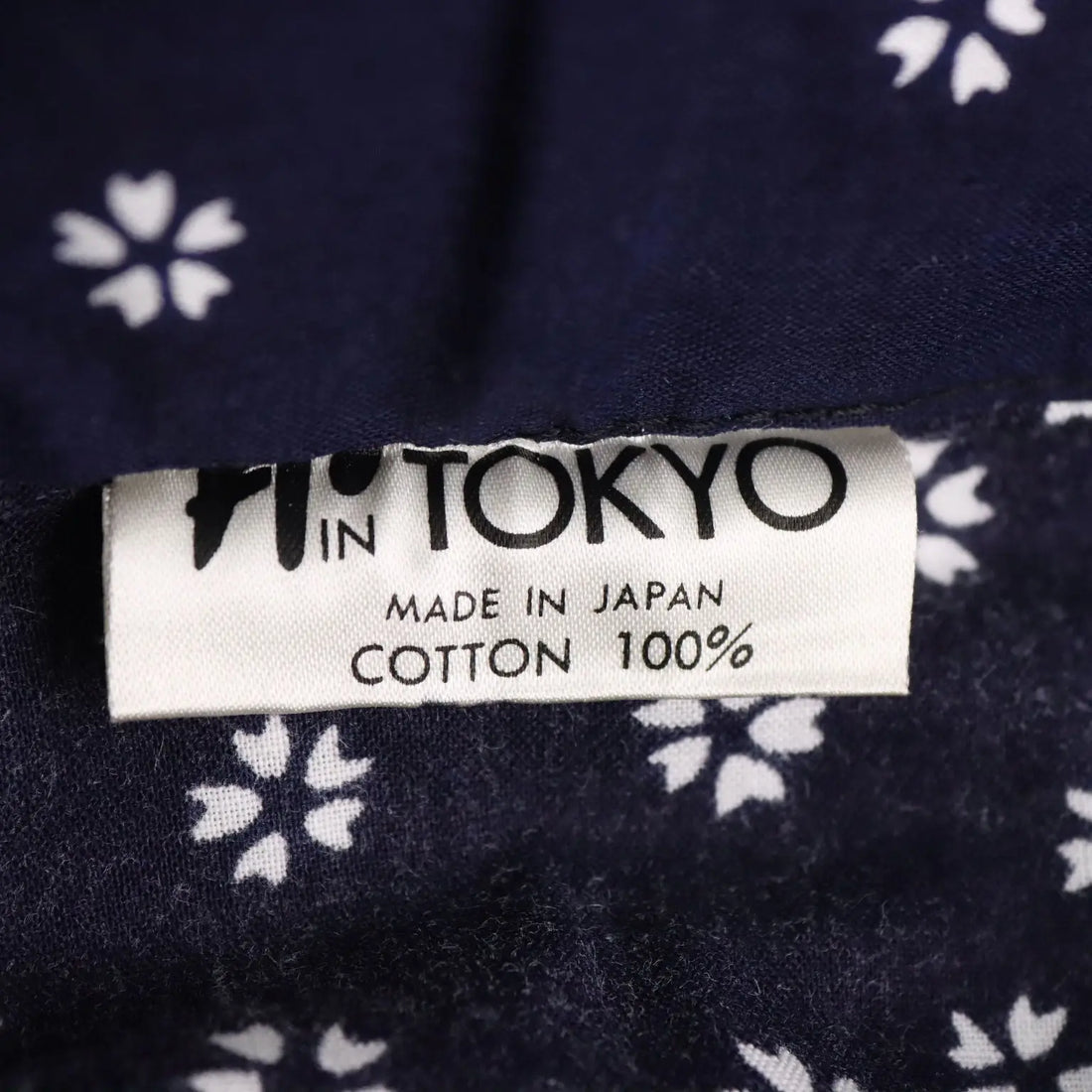 Vintage Kimono Blue Cotton UK Size 12 Japan 1980s