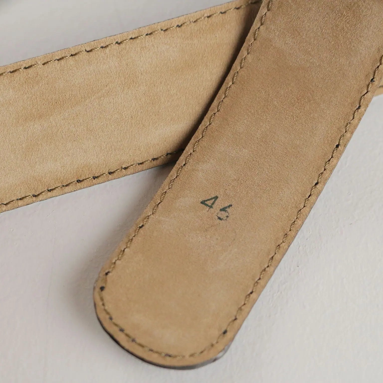 Mila Schön Vintage Belt Leather Gilded Metal Germany 1980s