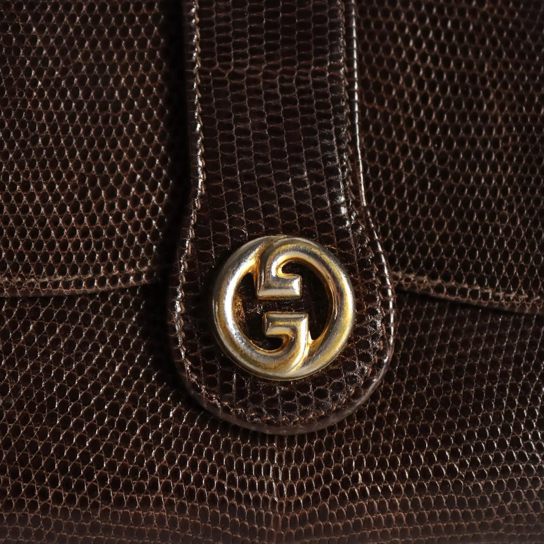 Vintage Gucci Wallet Leather Gilded Metal Italy 1970s