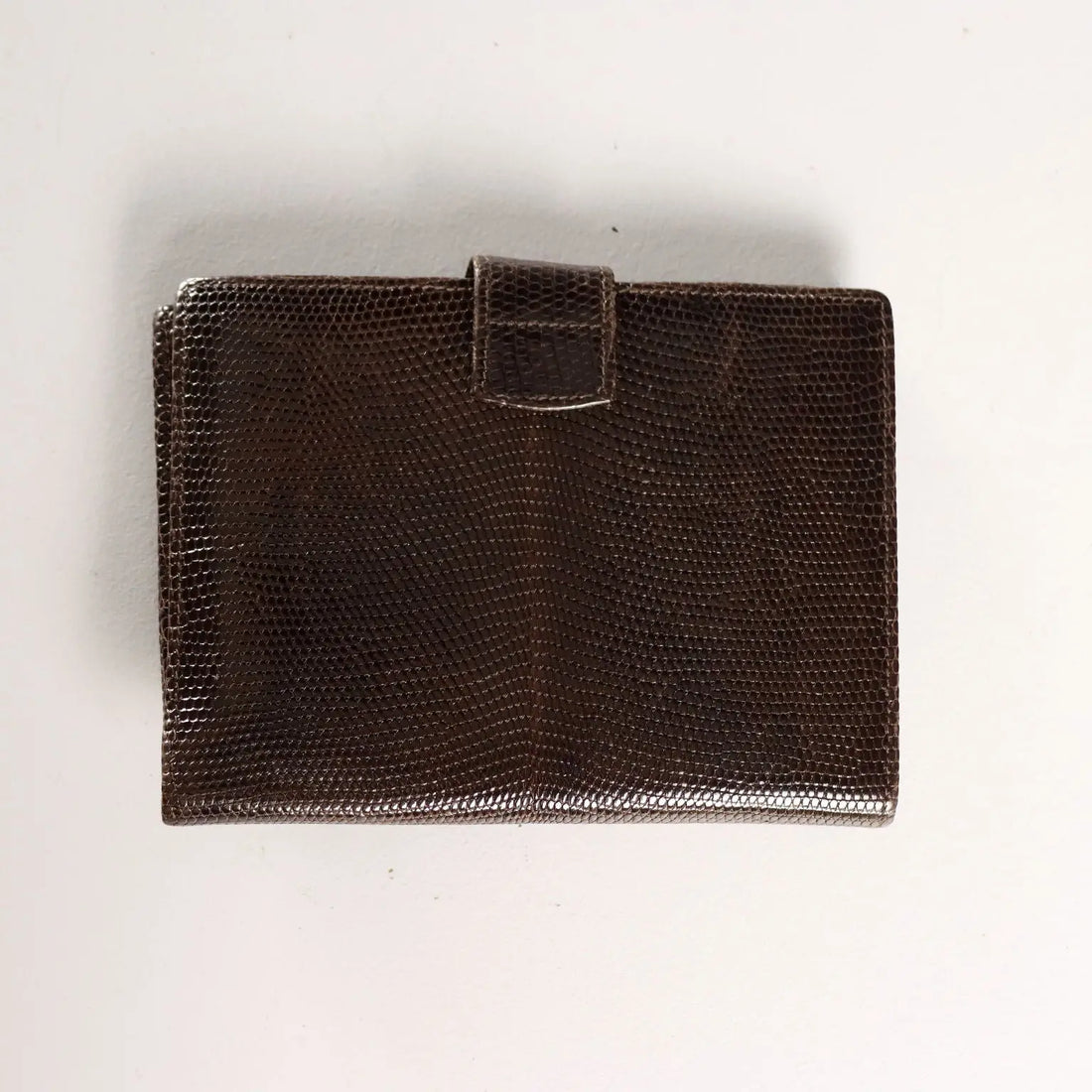 Vintage Gucci Wallet Leather Gilded Metal Italy 1970s
