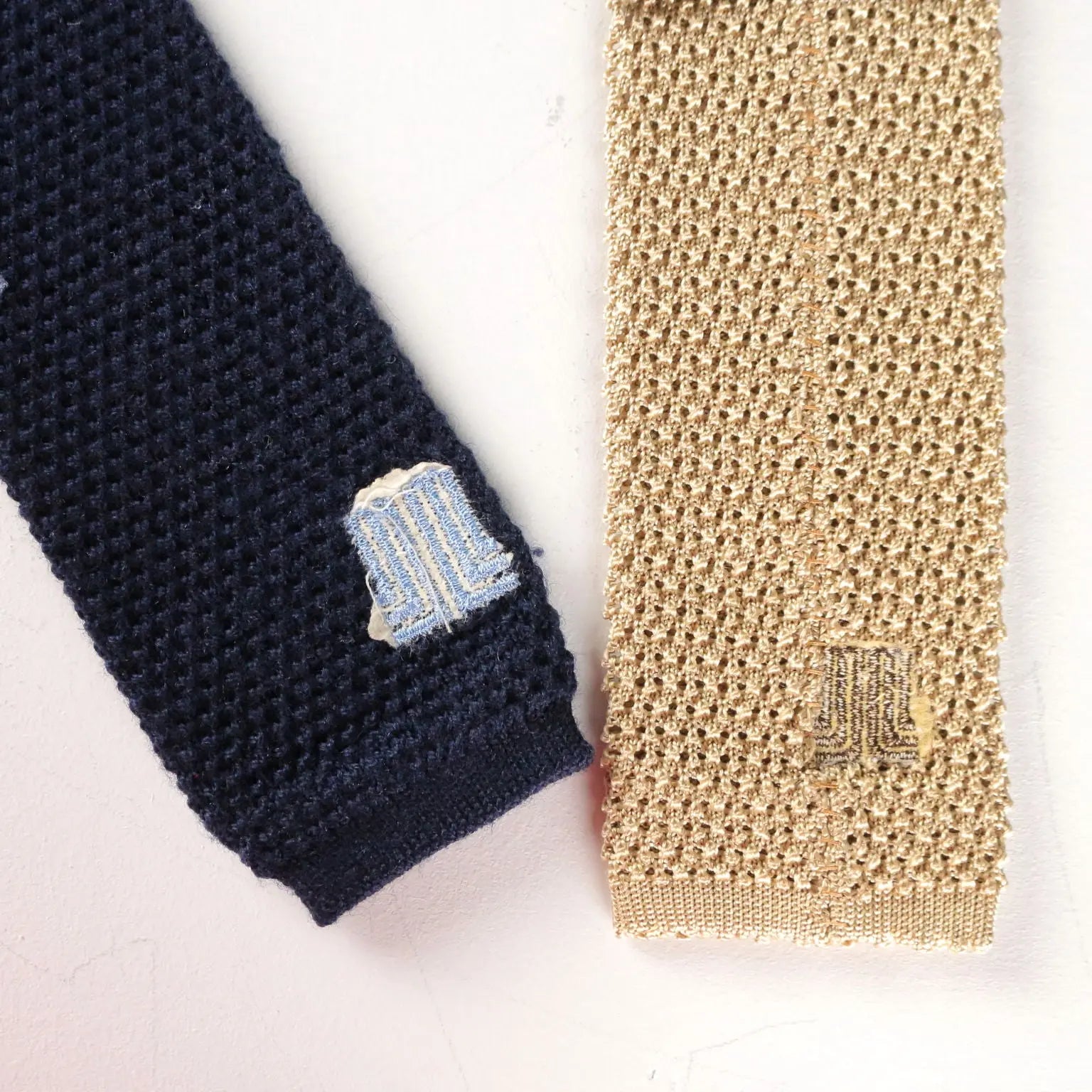 Lanvin Vintage Ties Silk Wool France 1970s-1980s