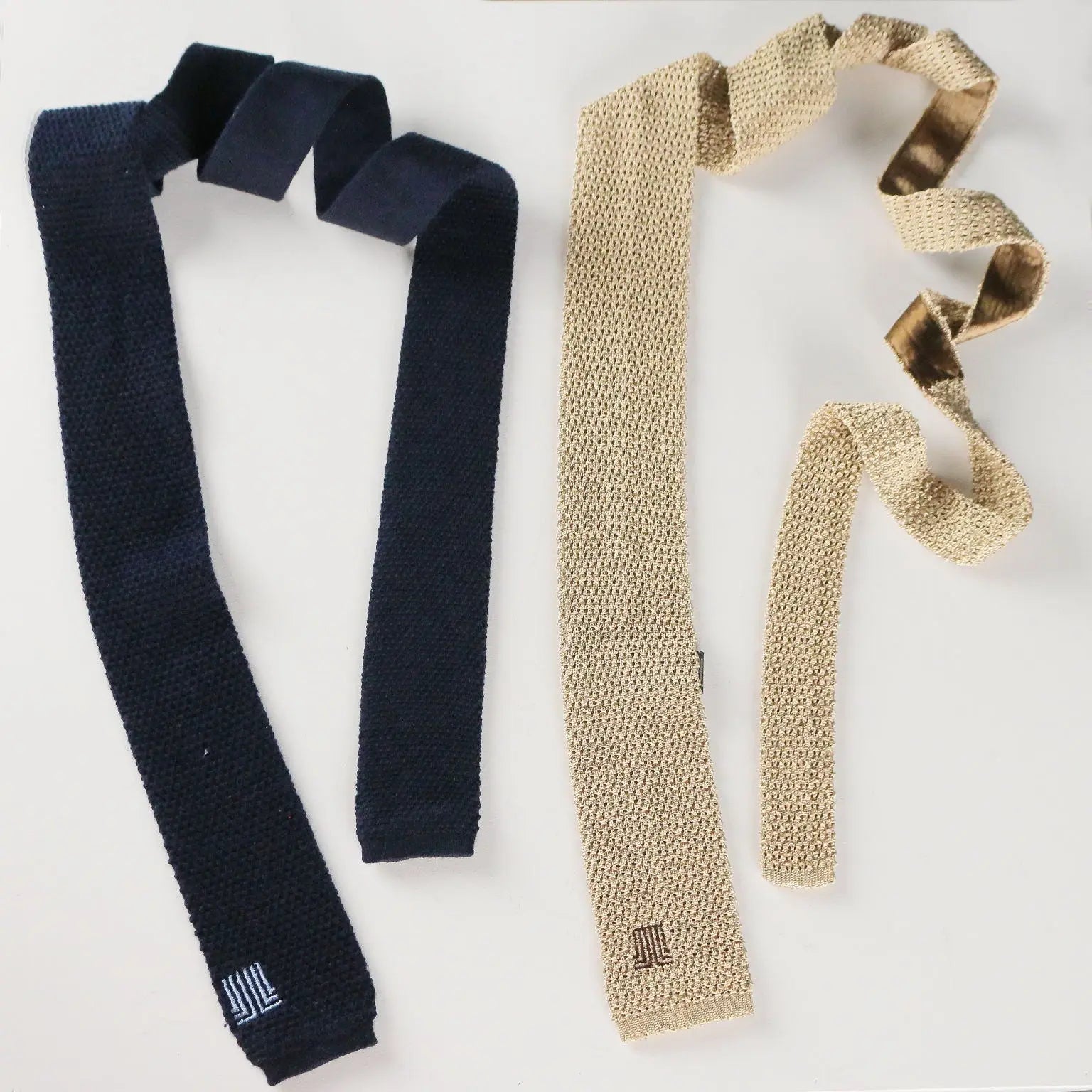 Lanvin Vintage Ties Silk Wool France 1970s-1980s