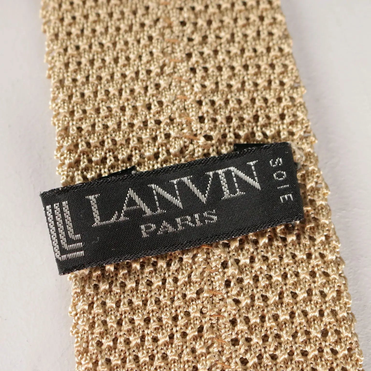 Lanvin Vintage Ties Silk Wool France 1970s-1980s