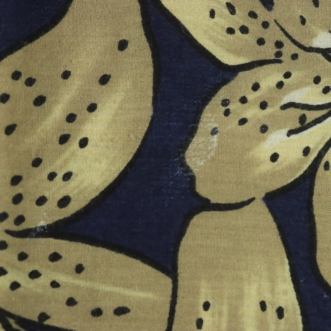 Mila Schön Maxi Vintage Scarf Cotton Flower Pattern 1970s-80s