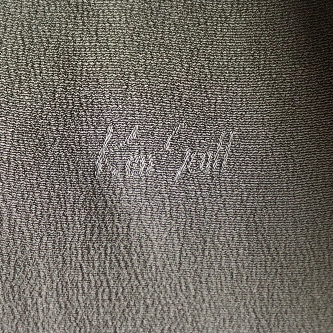Ken Scott Vintage Shirt Monogram Silk UK Size 14 1990s