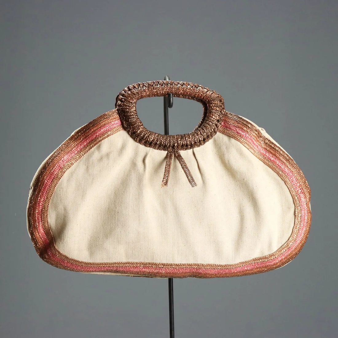 Hemp and Raffia Handbag 1970s-1980s