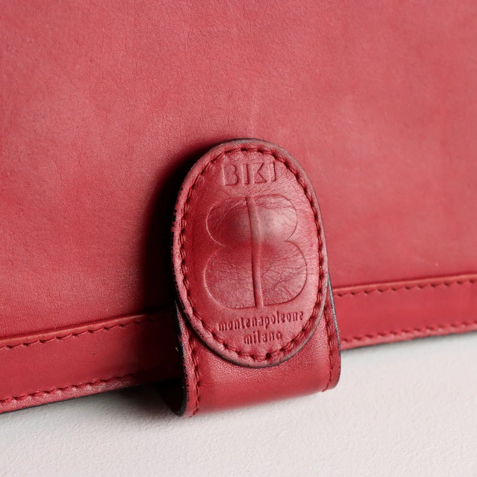 70s/'80s Red Leather Bag by Biki
