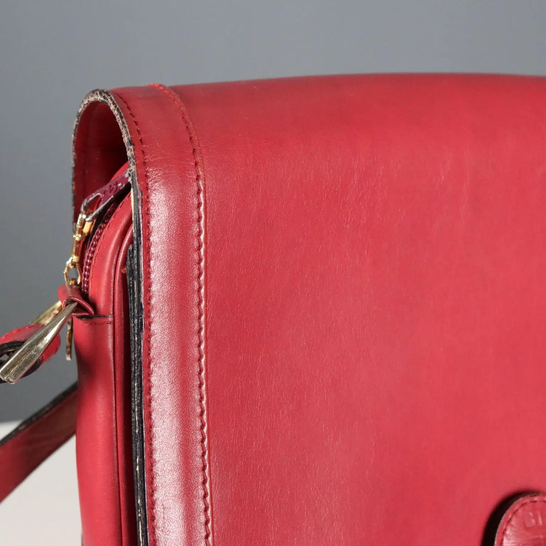 70s/'80s Red Leather Bag by Biki