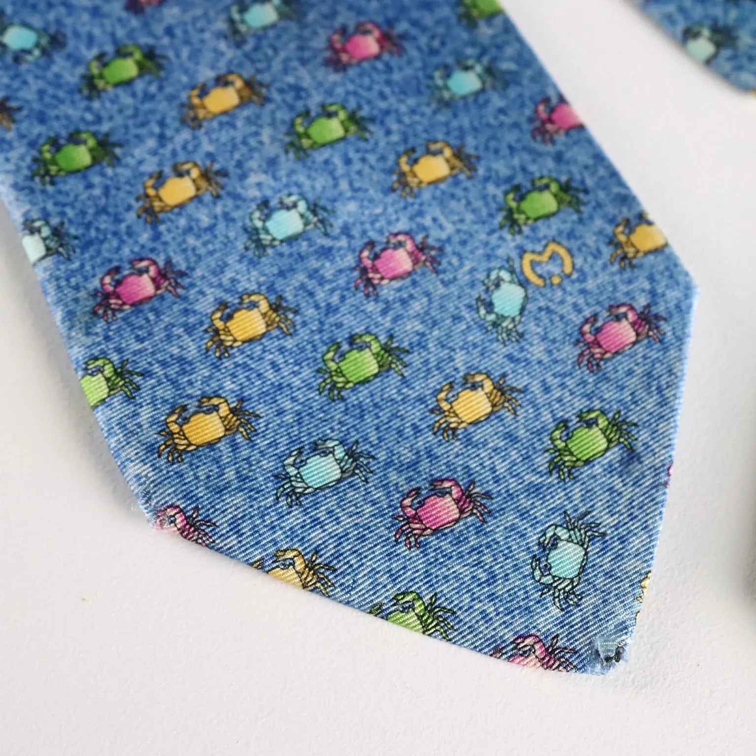 Mila Schön Vintage Ties Silk Sea Theme Germany 1980s-1990s