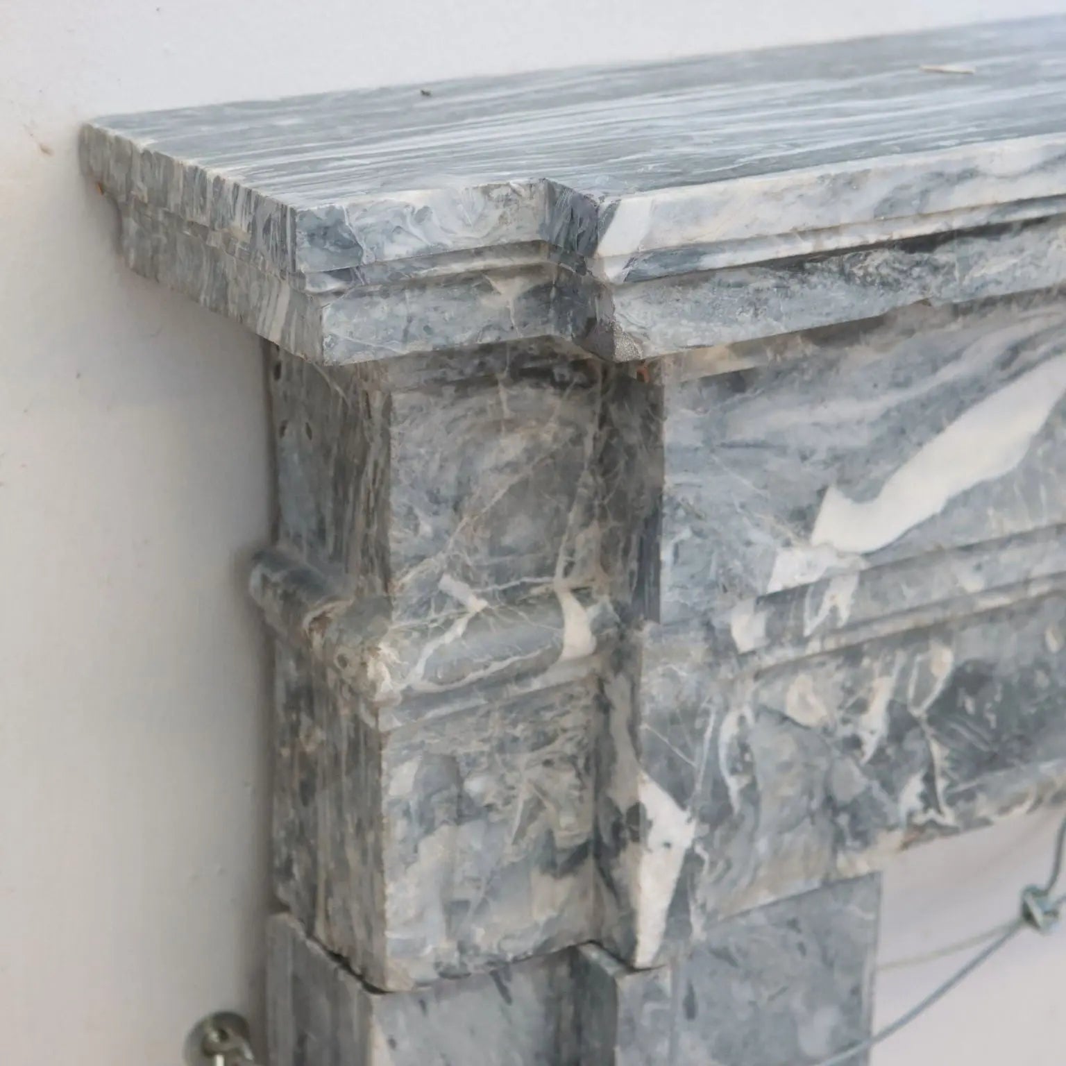 Tuscan Neoclassical Marble Fireplace - Antique Stones