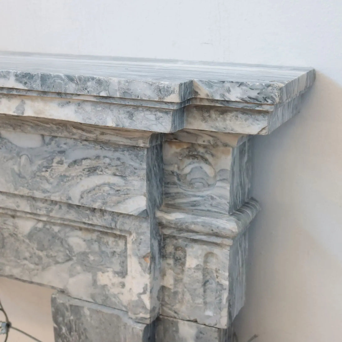 Tuscan Neoclassical Marble Fireplace - Antique Stones
