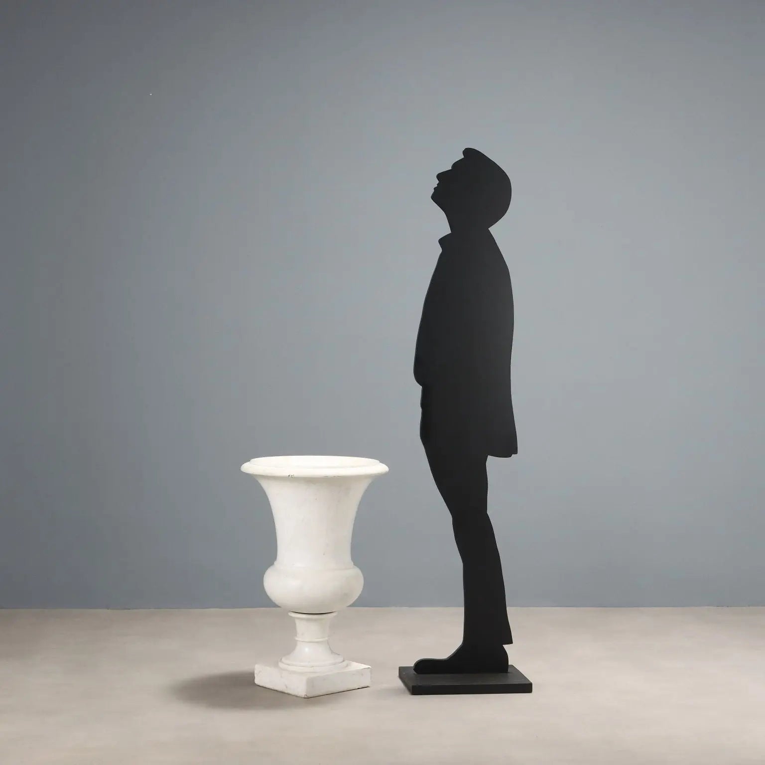 Medici Vase in Carrara Marble for Gardens