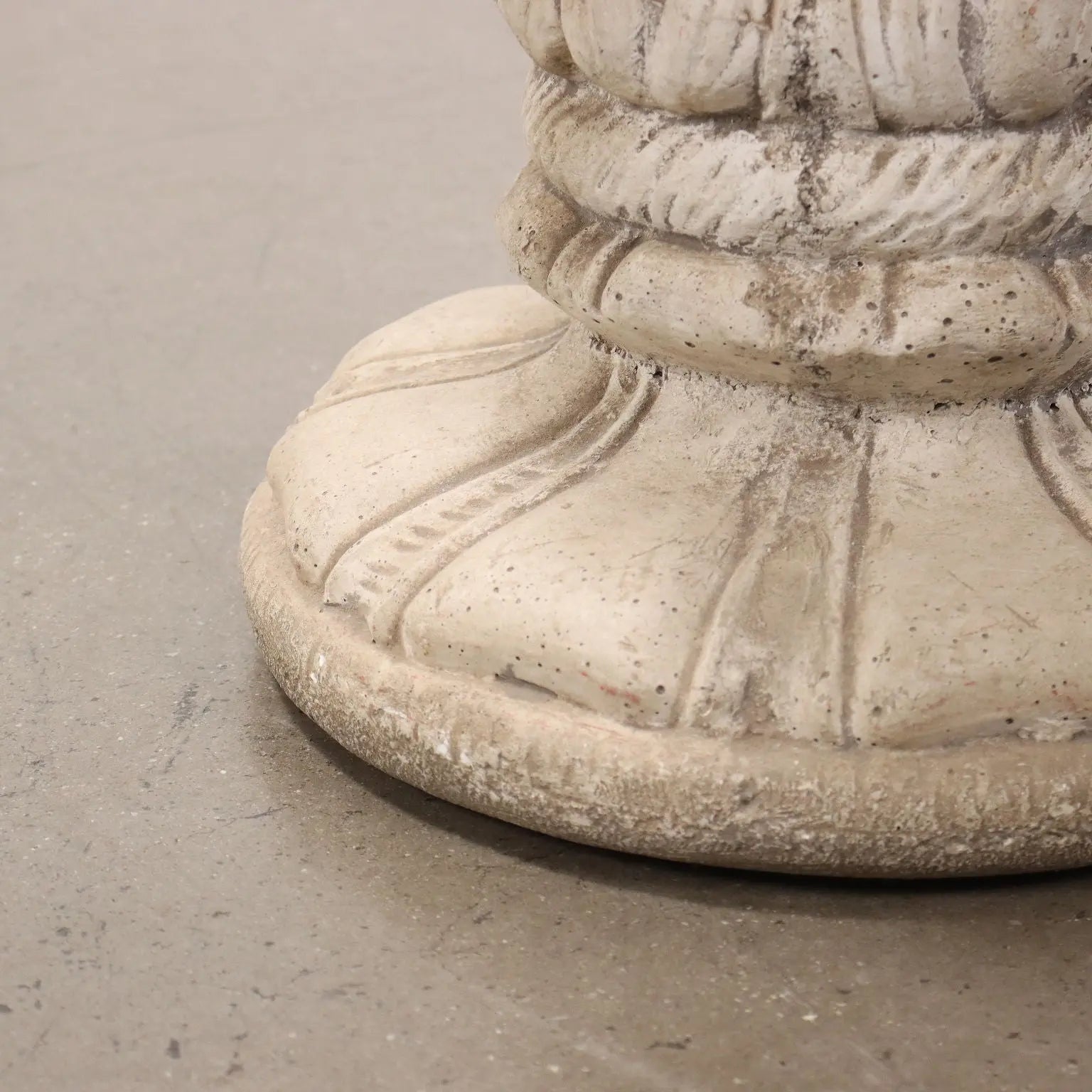 Terracotta Winter Allegory Statue with Base