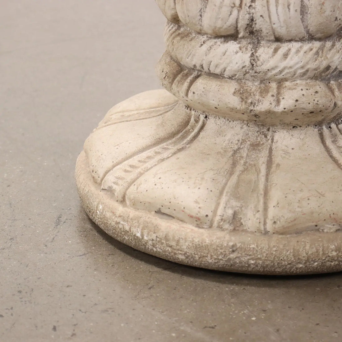Terracotta Winter Allegory Statue with Base