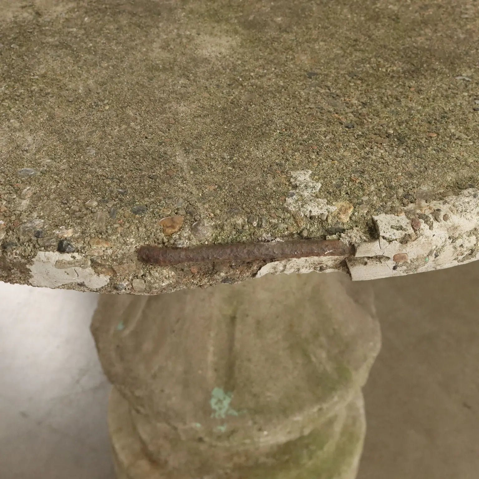 Antique Garden Table Concrete Cement Italy XX Century - Italy, XX Century | Antiques | Stones Irons & Garden Furnishings
