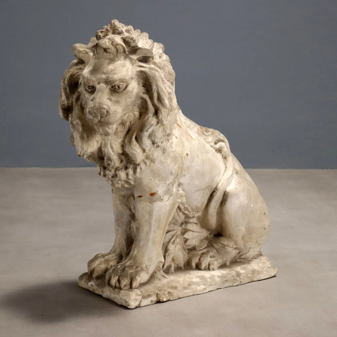 Antique Sculpture Plaster Lion Italy XIX Century Original - Italy, XIX Century | Antiques | Stones Irons & Garden Furnishings
