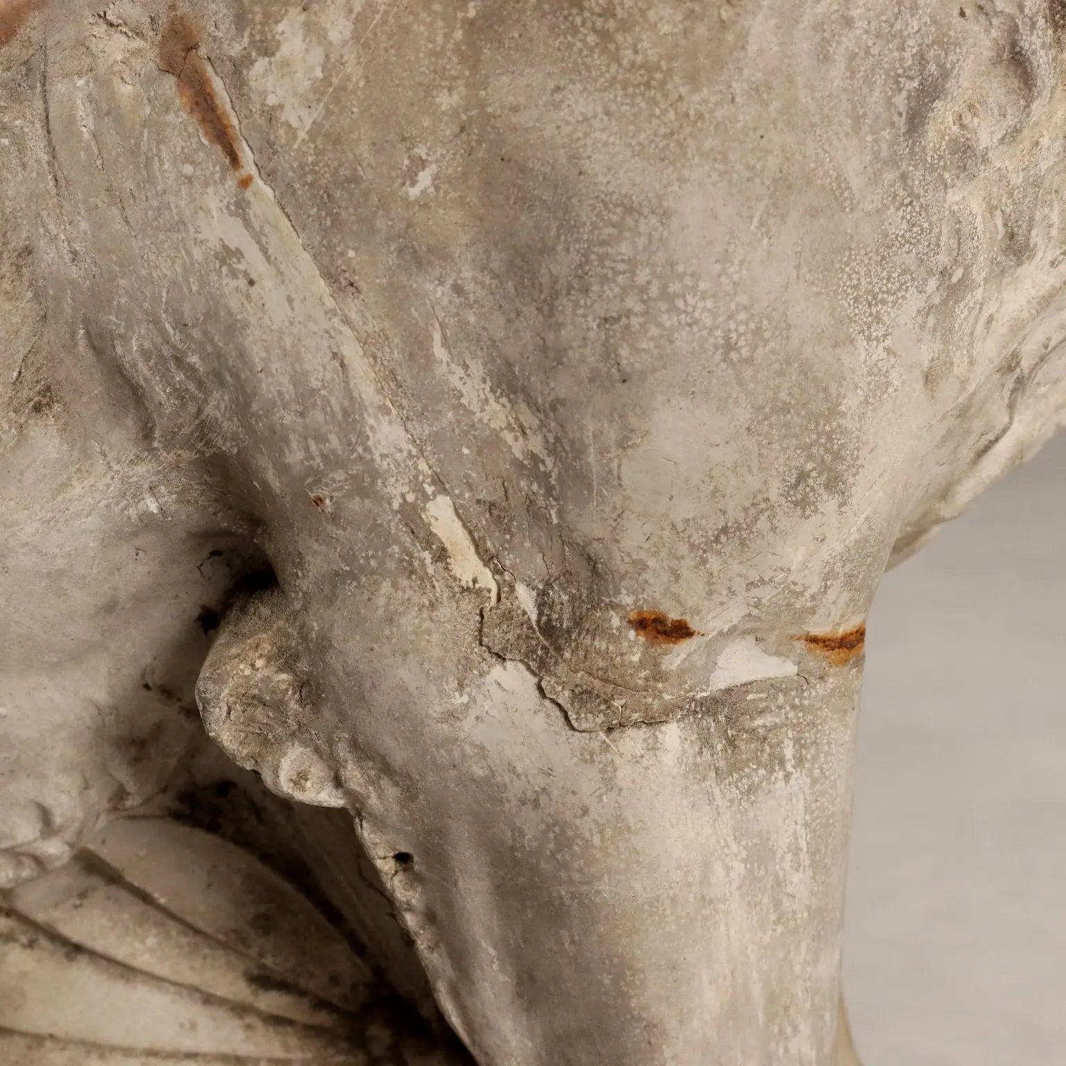 Antique Sculpture Plaster Lion Italy XIX Century Original - Italy, XIX Century | Antiques | Stones Irons & Garden Furnishings