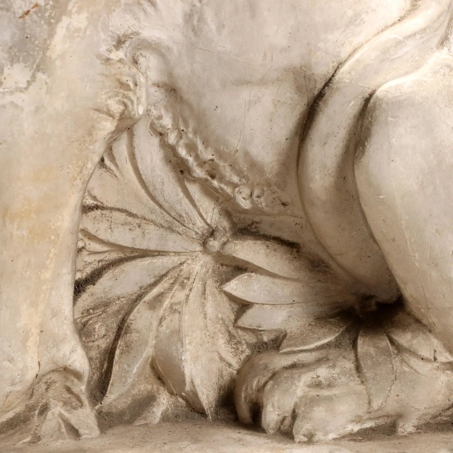 Antique Sculpture Plaster Lion Italy XIX Century Original - Italy, XIX Century | Antiques | Stones Irons & Garden Furnishings