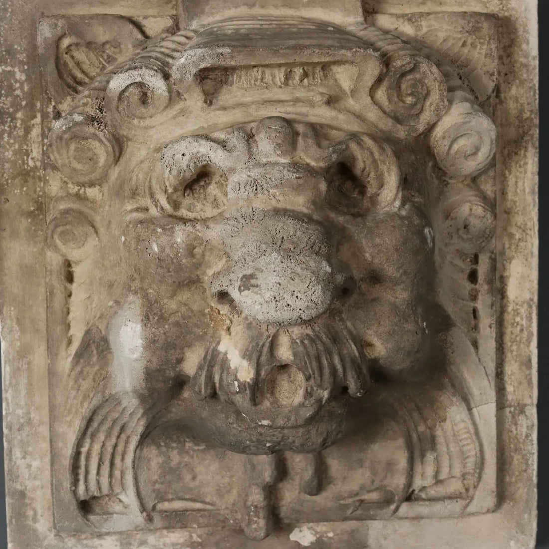 Antique Tile Plaster Feral Decorations Italy XIX Century - Italy, XIX Century | Antiques | Stones Irons & Garden Furnishings