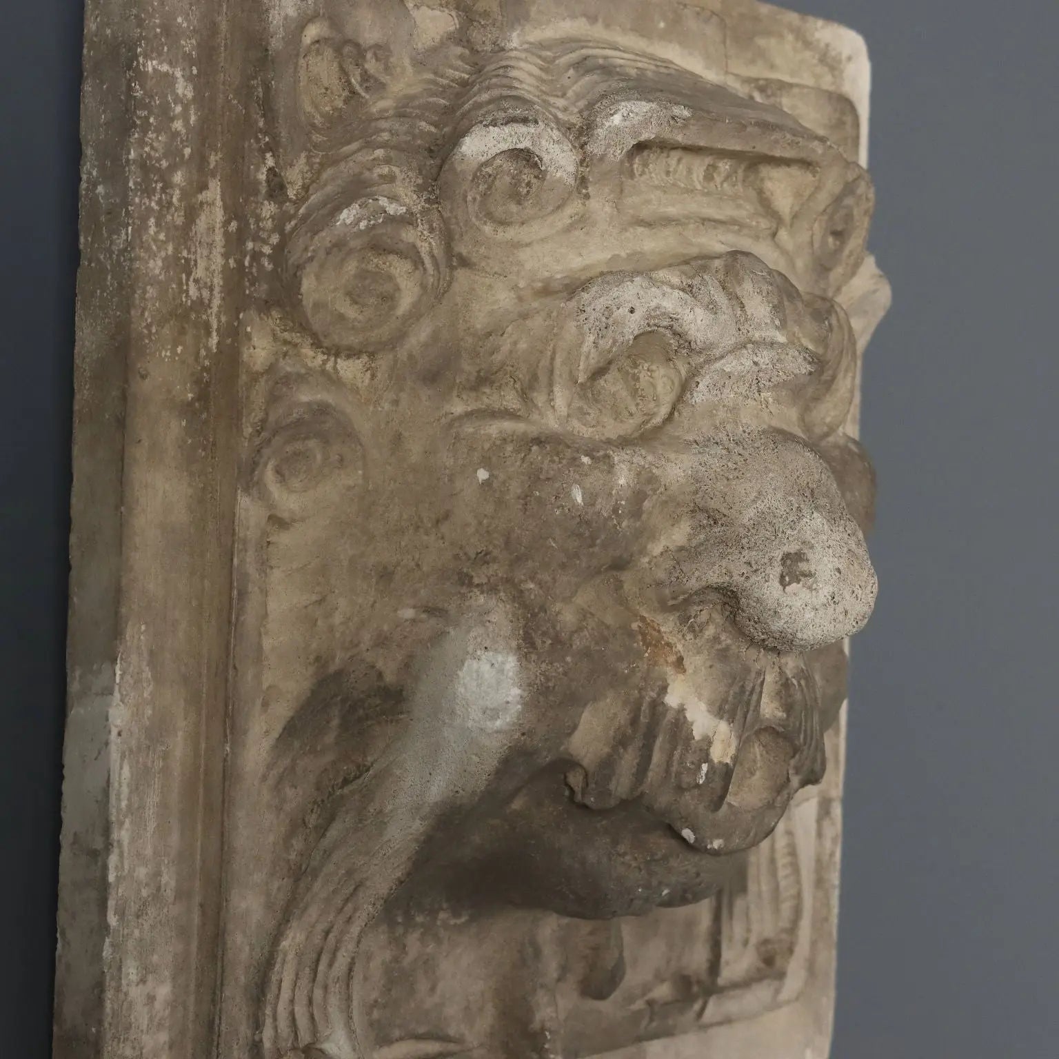 Antique Tile Plaster Feral Decorations Italy XIX Century - Italy, XIX Century | Antiques | Stones Irons & Garden Furnishings