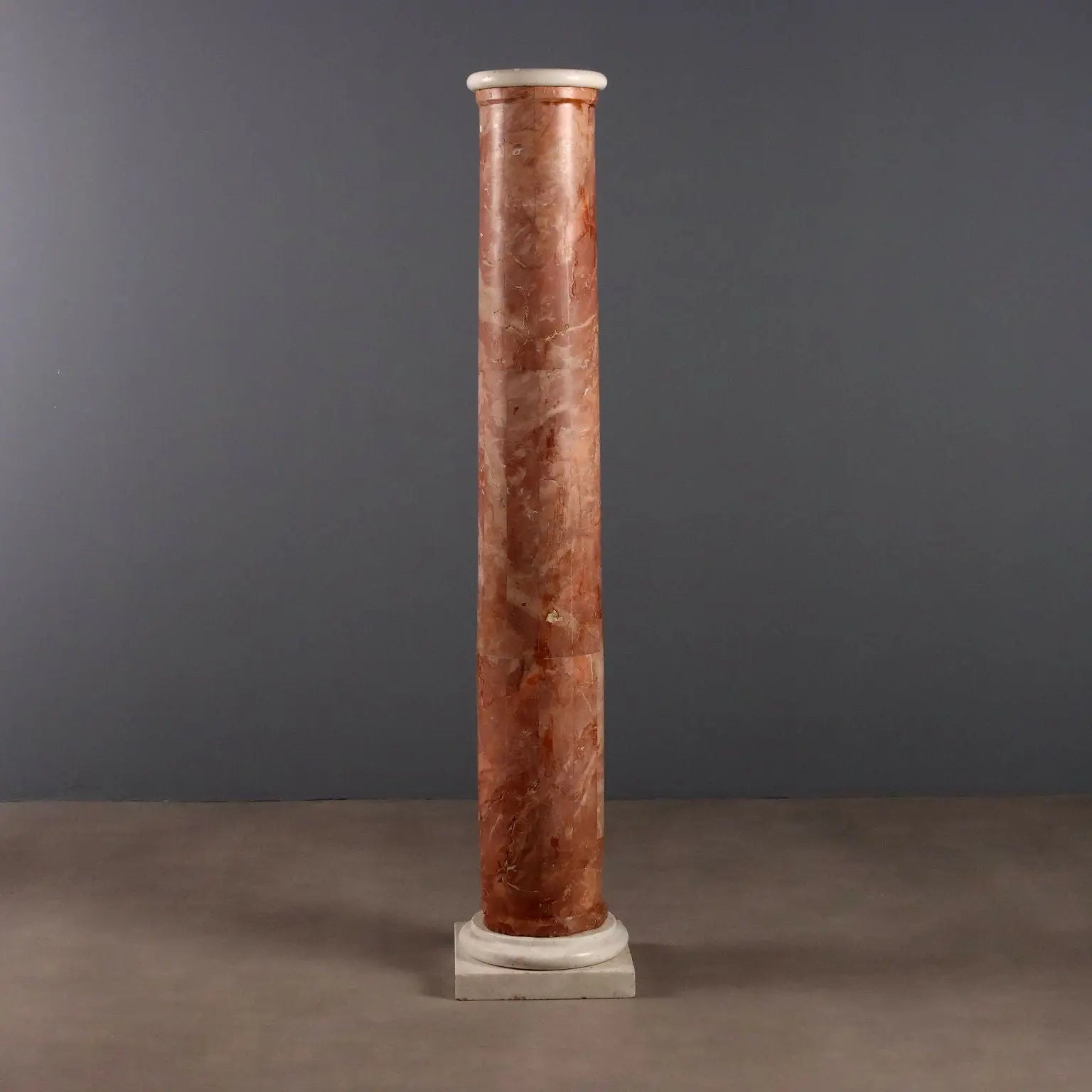 Column in Verona Red Marble Veneer - Italy, 20th Century