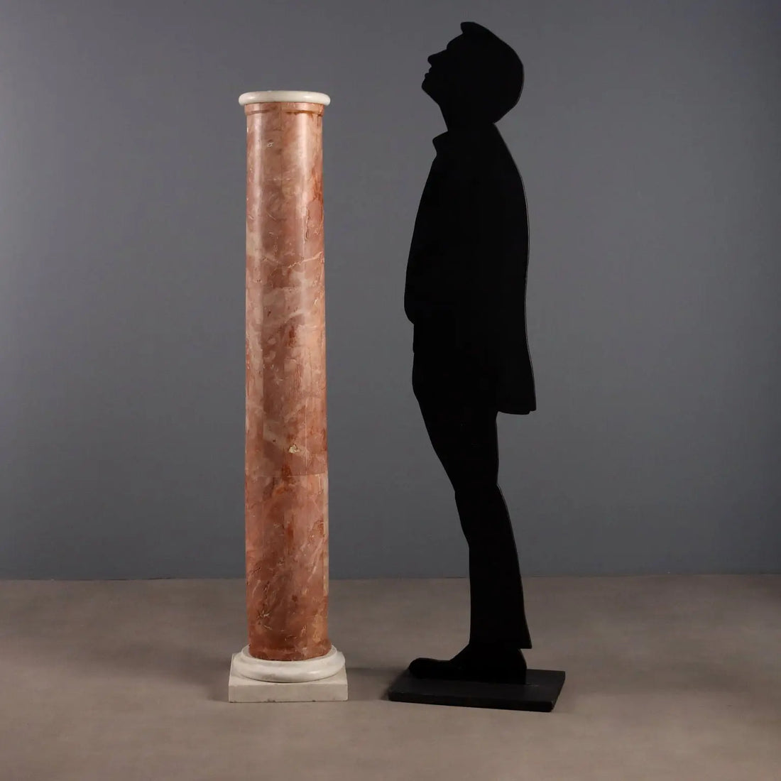 Column in Verona Red Marble Veneer - Italy, 20th Century