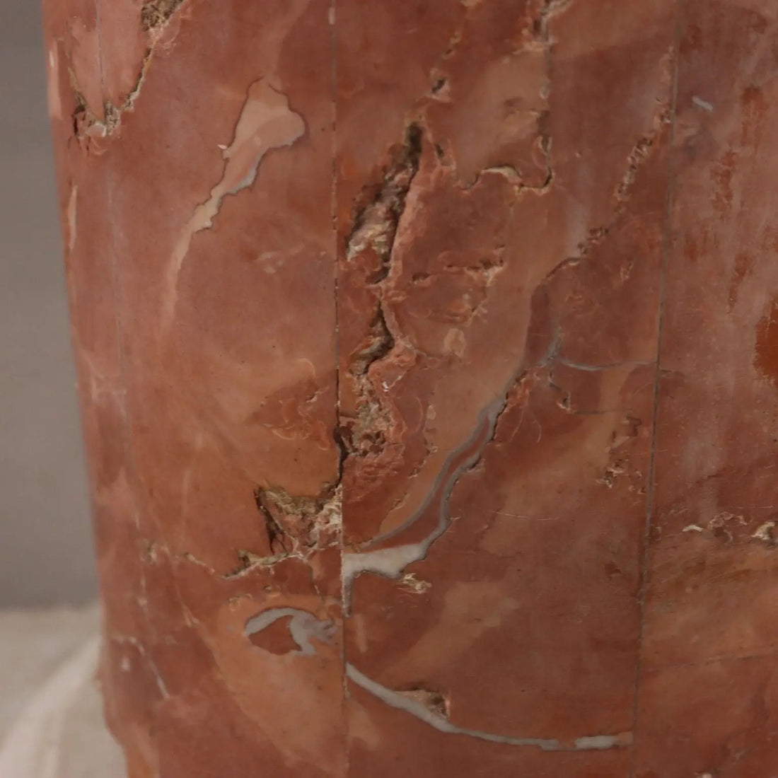 Column in Verona Red Marble Veneer - Italy, 20th Century
