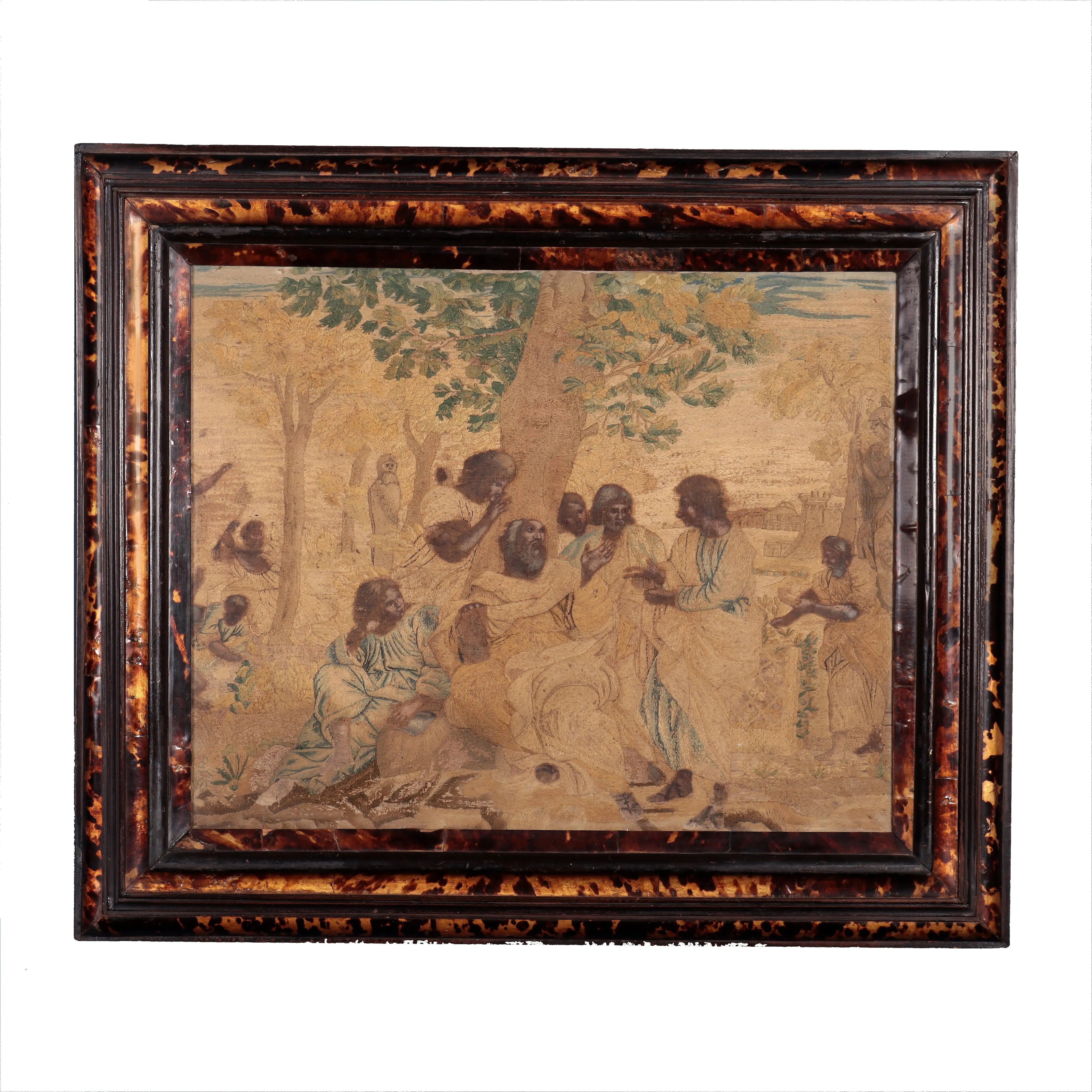 Plato's Academy Silk Tapestry Italy XVII-XVIII Century - Central Italy Late 17th-early 18th century | Antiques | Mirrors & Frames