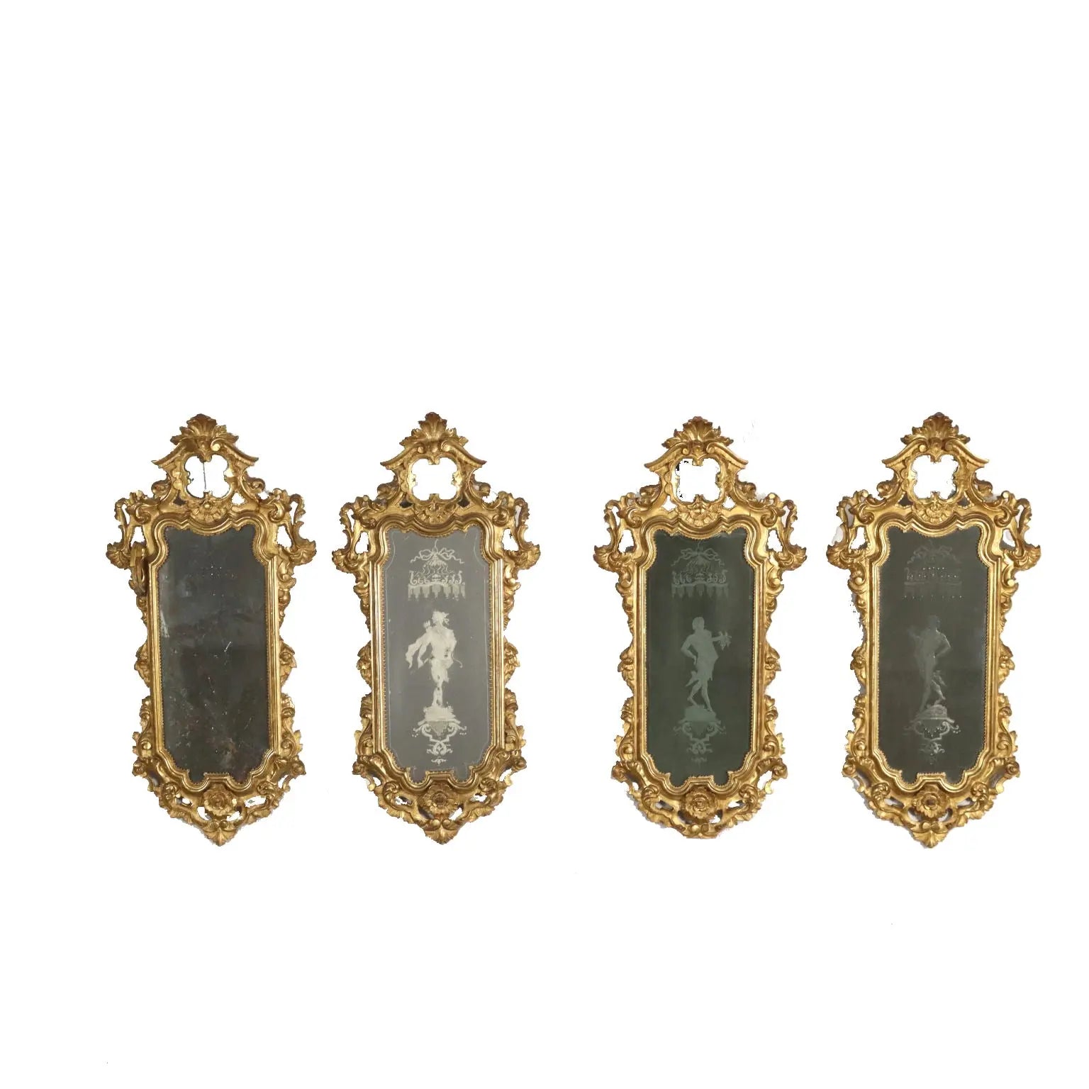 Ancient Baroque Mirrors Mid XVIII Century Mercury Mirror - Emilia Half XVIII Century | Antiques | Mirrors & Frames