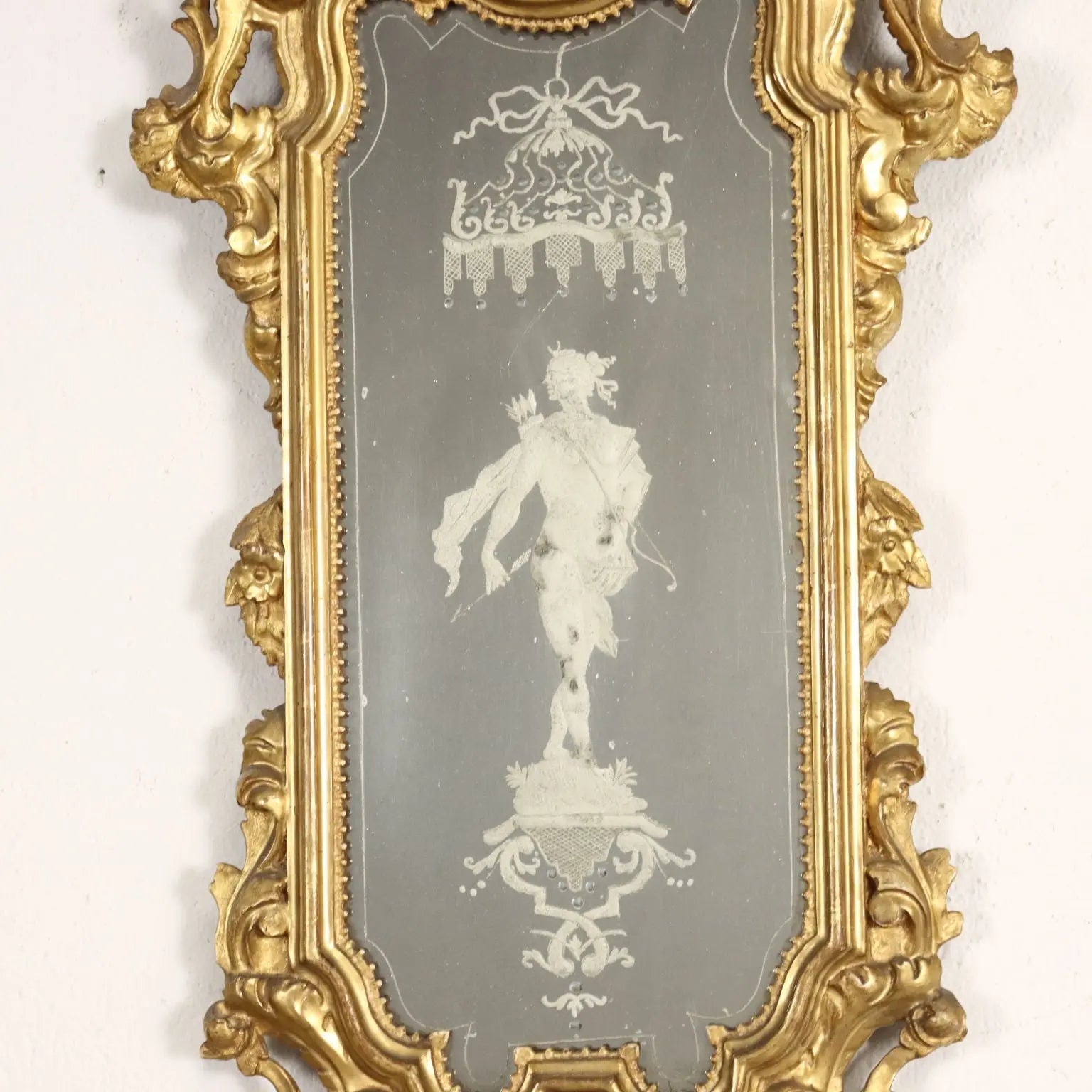 Ancient Baroque Mirrors Mid XVIII Century Mercury Mirror - Emilia Half XVIII Century | Antiques | Mirrors & Frames