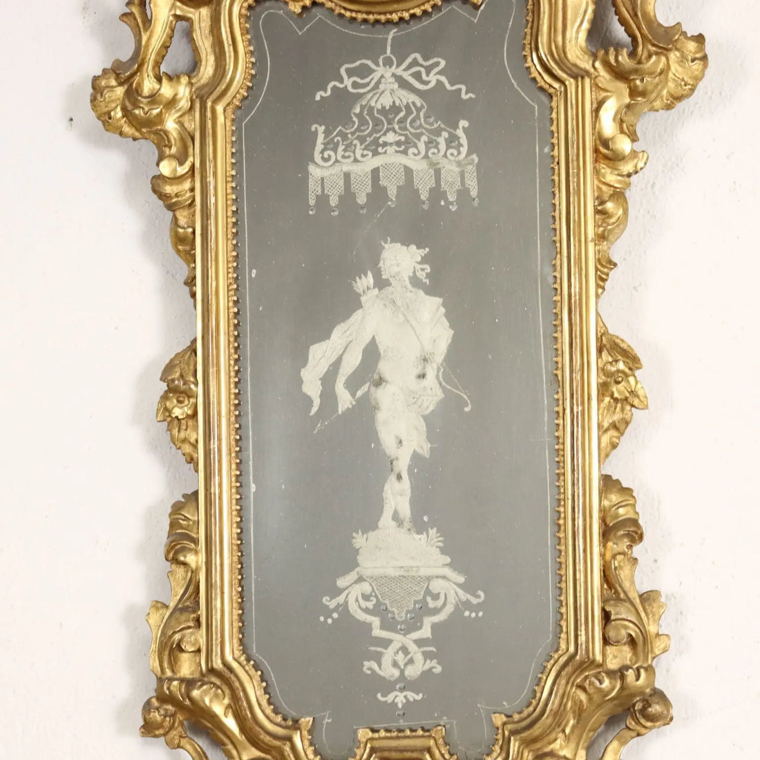 Ancient Baroque Mirrors Mid XVIII Century Mercury Mirror - Emilia Half XVIII Century | Antiques | Mirrors & Frames