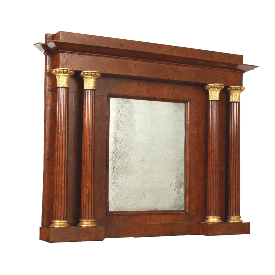 Antique Fireplace Charles X Elm Paolo Moschini (Attr.) XIX Century