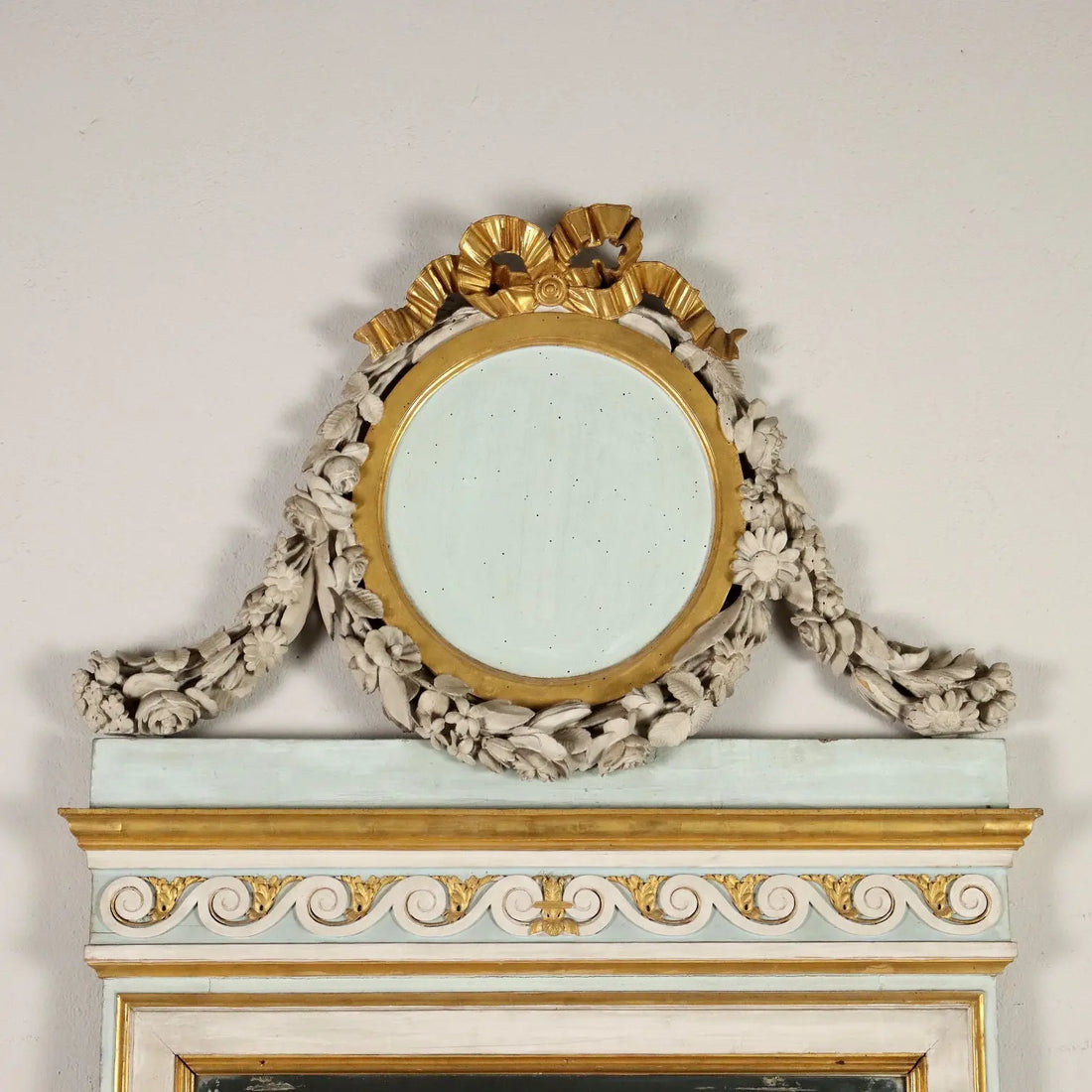 Antique Mirror Neoclassical Carved Wood Italy XVIII Century