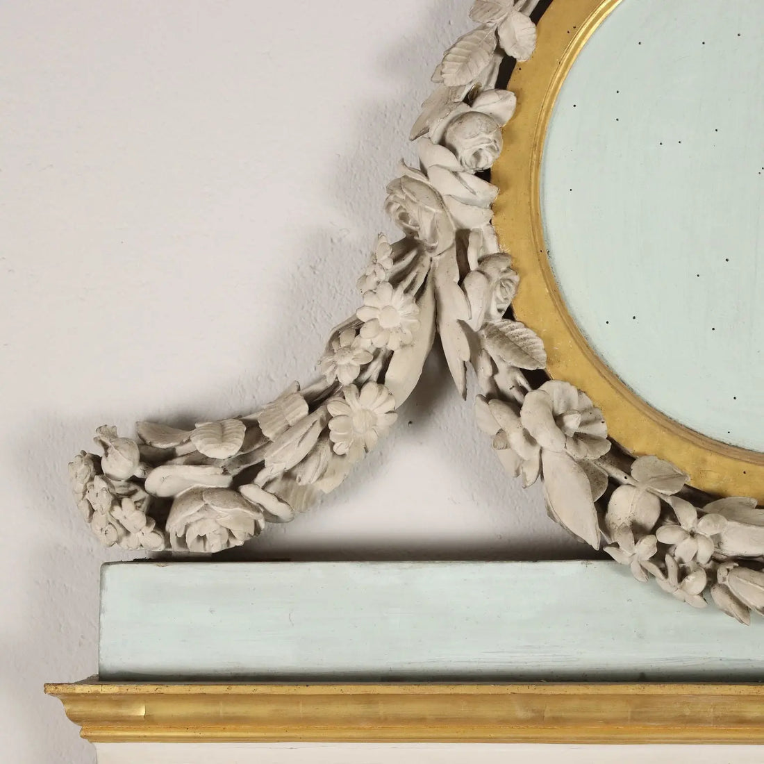 Antique Mirror Neoclassical Carved Wood Italy XVIII Century