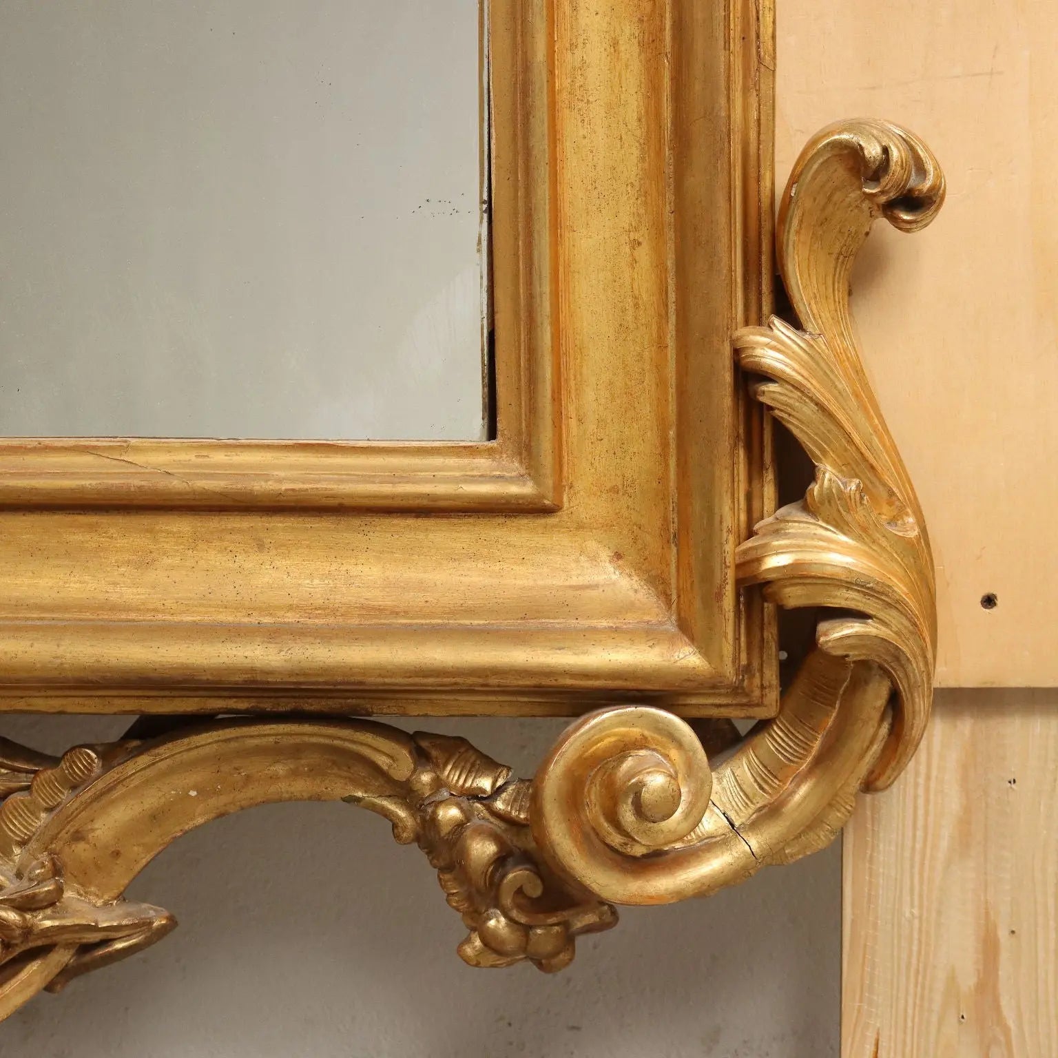 Ancient Eclectic Mirror Gilded Wood Italy XIX Century Framed - Italy, Second Half of the XIX Century | Antiques | Mirrors & Frames