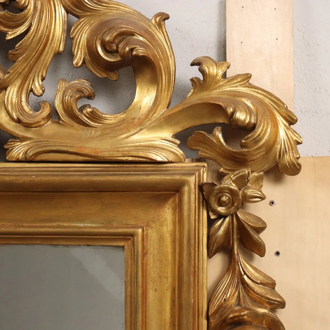 Ancient Eclectic Mirror Gilded Wood Italy XIX Century Framed - Italy, Second Half of the XIX Century | Antiques | Mirrors & Frames