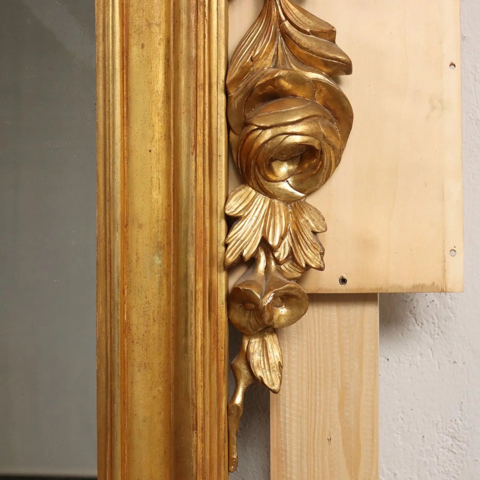 Ancient Eclectic Mirror Gilded Wood Italy XIX Century Framed - Italy, Second Half of the XIX Century | Antiques | Mirrors & Frames