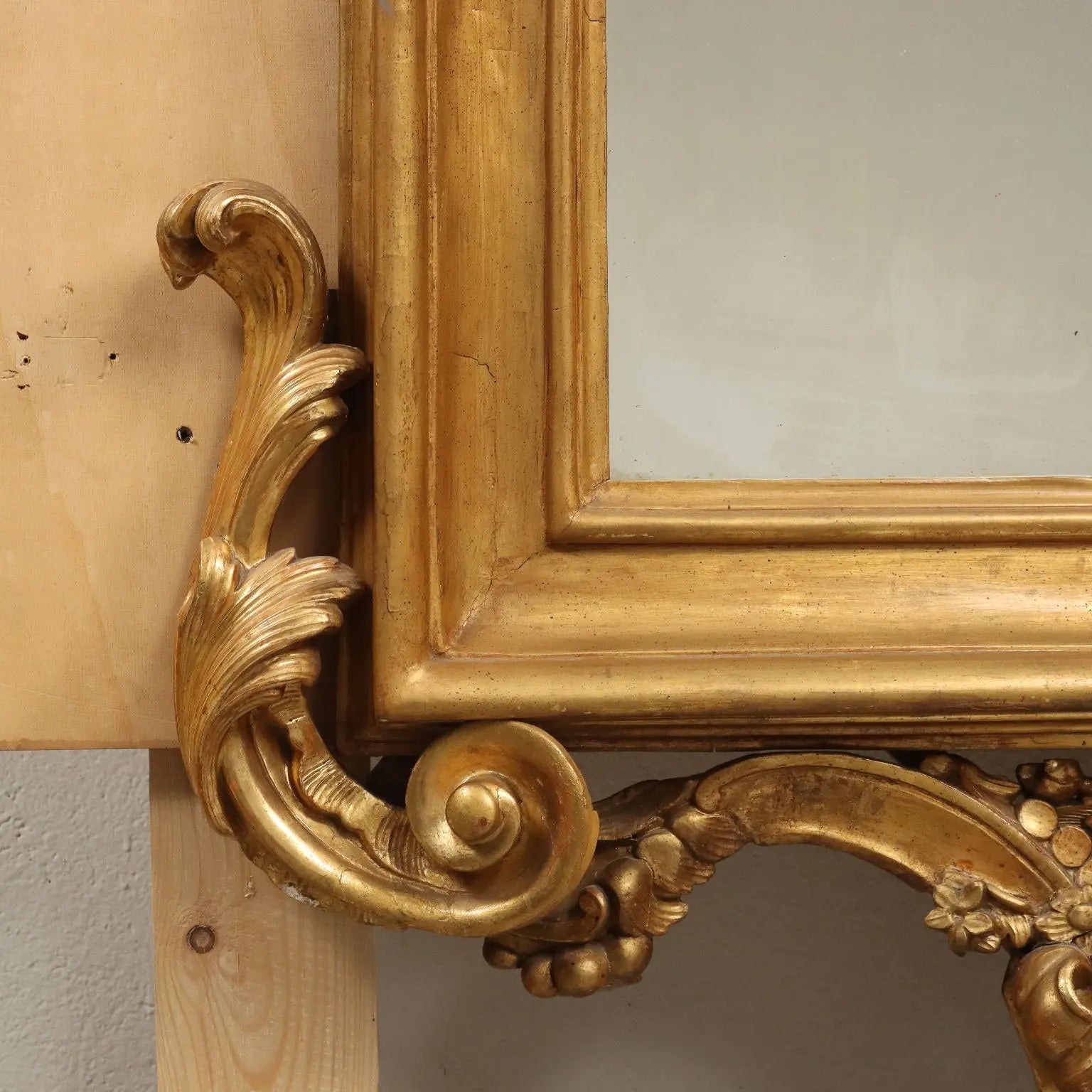 Ancient Eclectic Mirror Gilded Wood Italy XIX Century Framed - Italy, Second Half of the XIX Century | Antiques | Mirrors & Frames