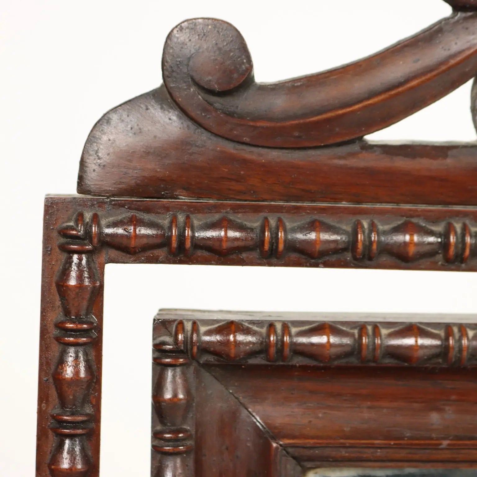 Luigi Filippo Vanity Mirror in Mahogany - 19th Century