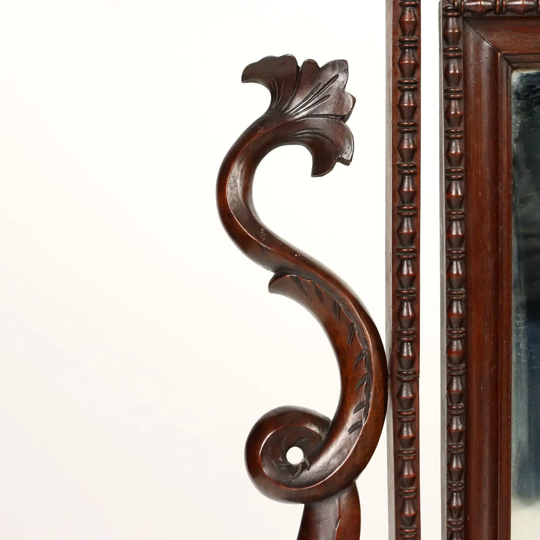 Luigi Filippo Vanity Mirror in Mahogany - 19th Century