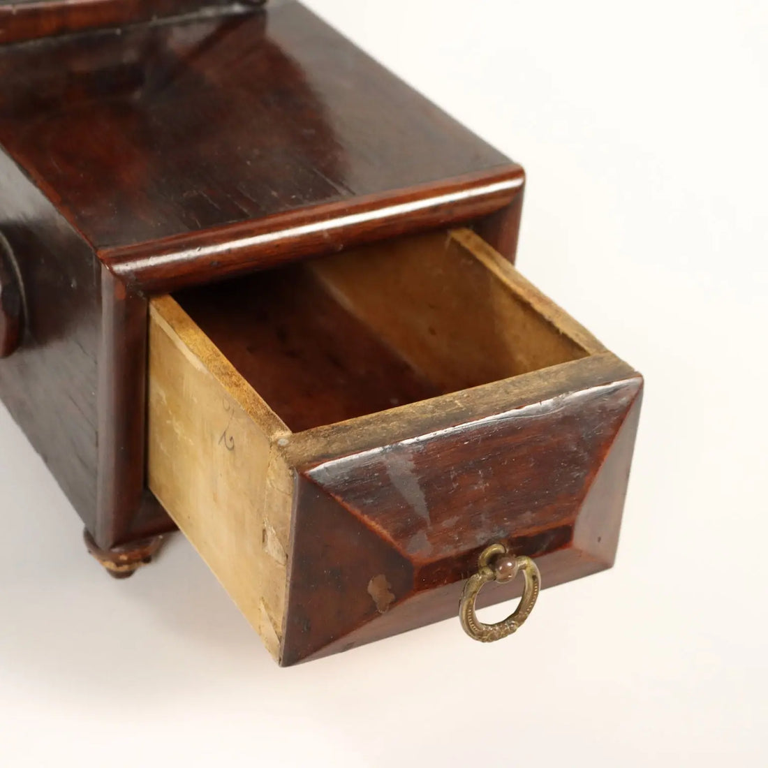 Luigi Filippo Vanity Mirror in Mahogany - 19th Century