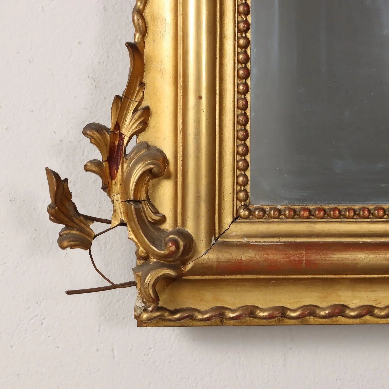 Antique Eclectic Mirror Gilded Wood Italy XIX Century - France, Mid XIX Century | Antiques | Mirrors & Frames